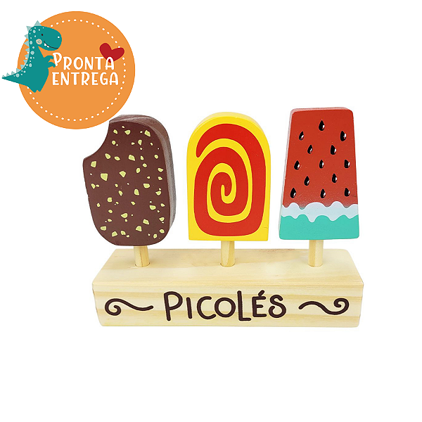 Brinquedo de Madeira Comidinha - PICOLÉS