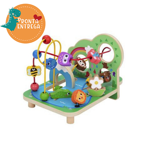 Brinquedo de Madeira - MONTANHA RUSSA DE FLORESTA - TOOKY TOY