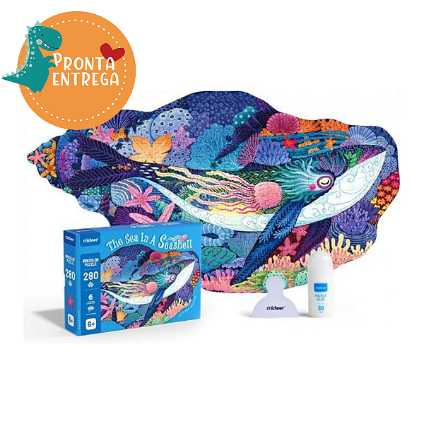 Quebra - Cabeça Gigante: O MAR EM UMA CONCHA - MIDEER TOYS
