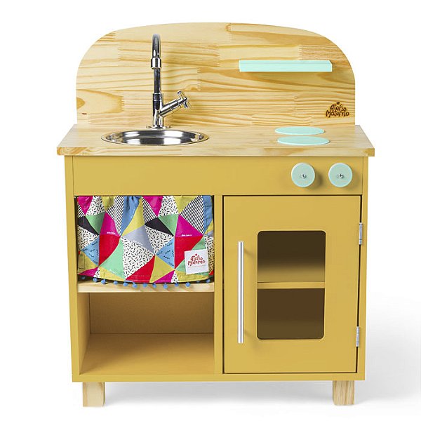 Brinquedo de Madeira Cozinha Infantil - AMARELA