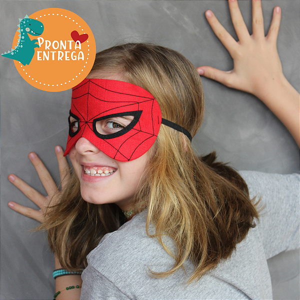 Fantasia Infantil MÁSCARA DE SUPER HERÓI - HOMEM ARANHA