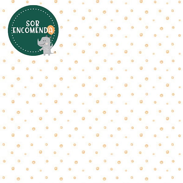 PAPEL de Parede Bolhinhas - MOSTARDA