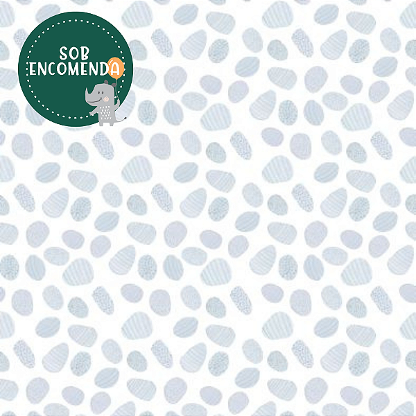PAPEL de Parede Infantil Seixos - AZUL