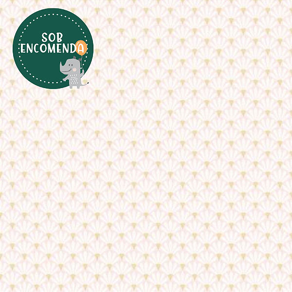 PAPEL de Parede Infantil Art Nouvaeu Aquarelado - MARGARIDAS MINI - ROSA