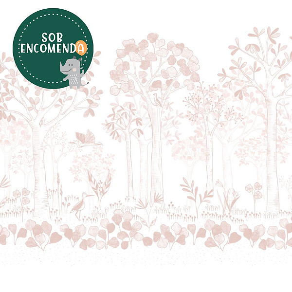 PAINEL de Parede - Aguapés ROSA