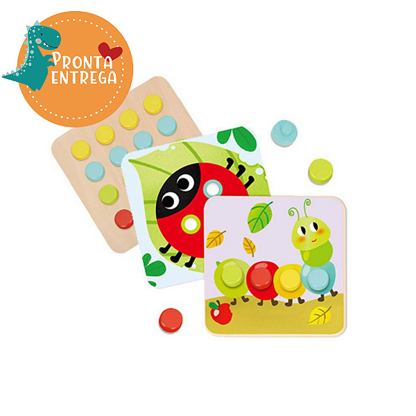 Brinquedo de Madeira - SUPER ENCAIXE DE PEÇAS - TOOKY TOY