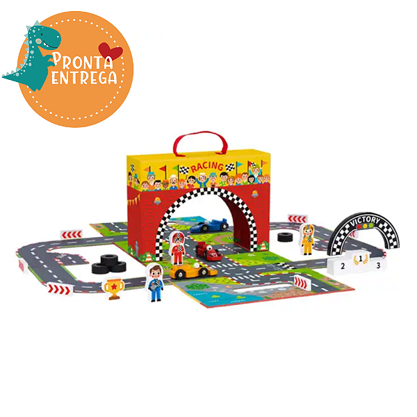 Brinquedo de Madeira - CAIXA DIVERTIDA CORRIDA - TOOKY TOY