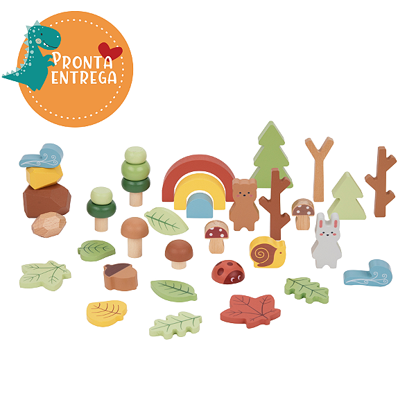 Brinquedo de Madeira - COLEÇÃO FLORESTA - TOOKY TOY