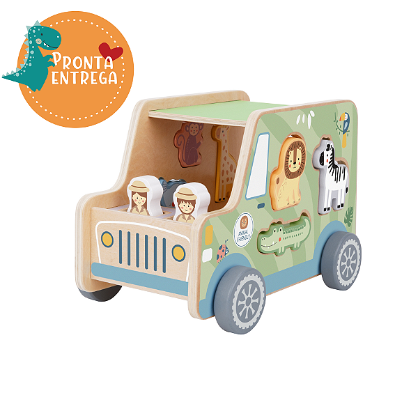 Brinquedo de Madeira - JIPE SAFARI (novo) - TOOKY TOY