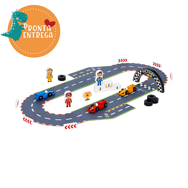 Brinquedo de Madeira - JOGO DA CORRIDA - TOOKY TOY