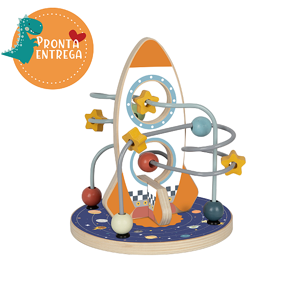 Brinquedo de Madeira - ARAMADO FOGUETE - TOOKY TOY
