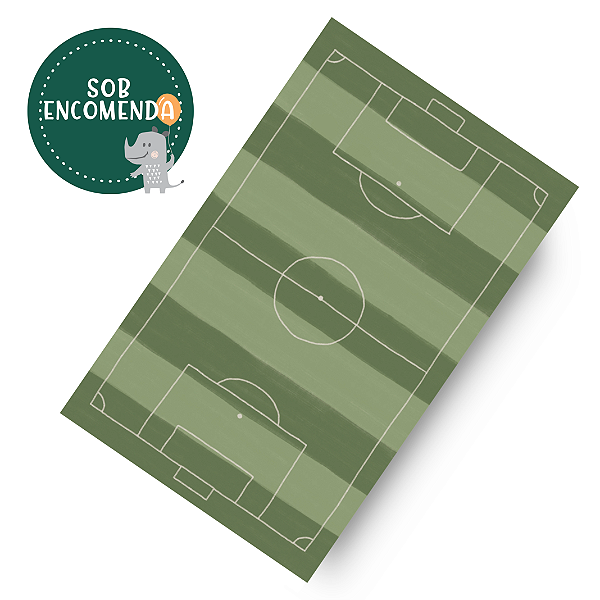 Tapete Vinílico Infantil Retangular (playmat) - CAMPO DE FUTEBOL