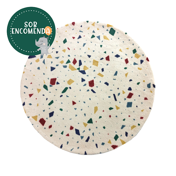 Tapete Infantil REDONDO em Nylon - TERRAZZO