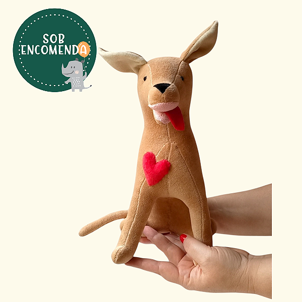Bichinho de Pano - VIRA-LATA CARAMELO em Plush