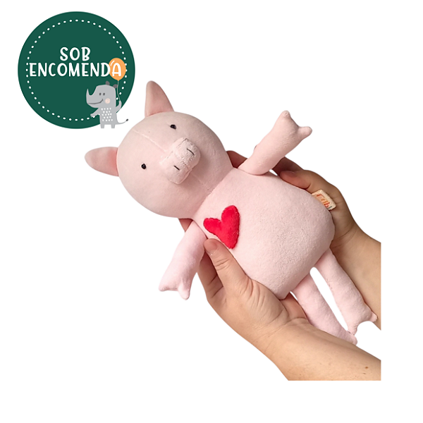 Bichinho de Pano - PORCA MAGNÓLIA em Plush