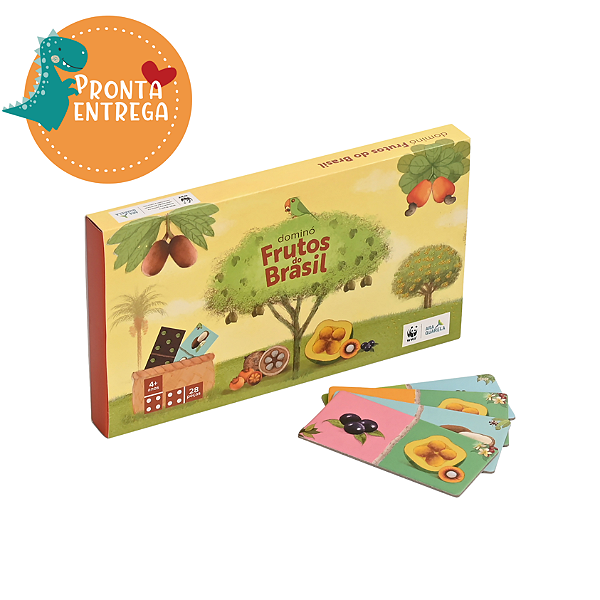 Brinquedo - DOMINÓ 28 peças - FRUTOS DO BRASIL | ARAQUARELA