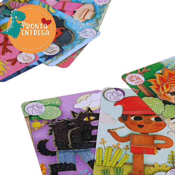 Jogo de Cartas Infantil - PEGA-PEGA - FOLCLORE | ARAQUARELA