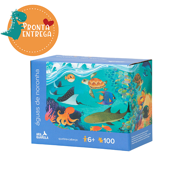 Brinquedo QUEBRA-CABEÇA 100 peças - ÁGUAS DE NORONHA | ARAQUARELA
