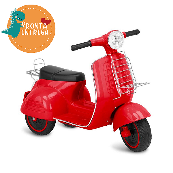 Moto Elétrica Scooter Banderetta 6v - VERMELHA - BANDEIRANTE