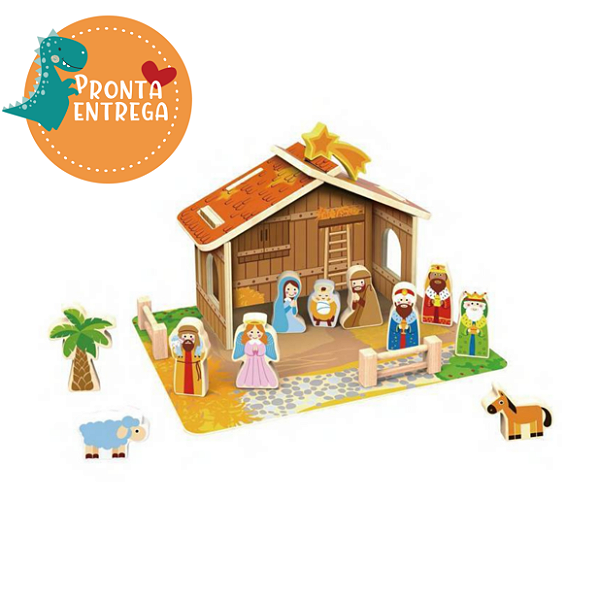 Brinquedo de Madeira - MEU PRIMEIRO PRESÉPIO - HI PANDO