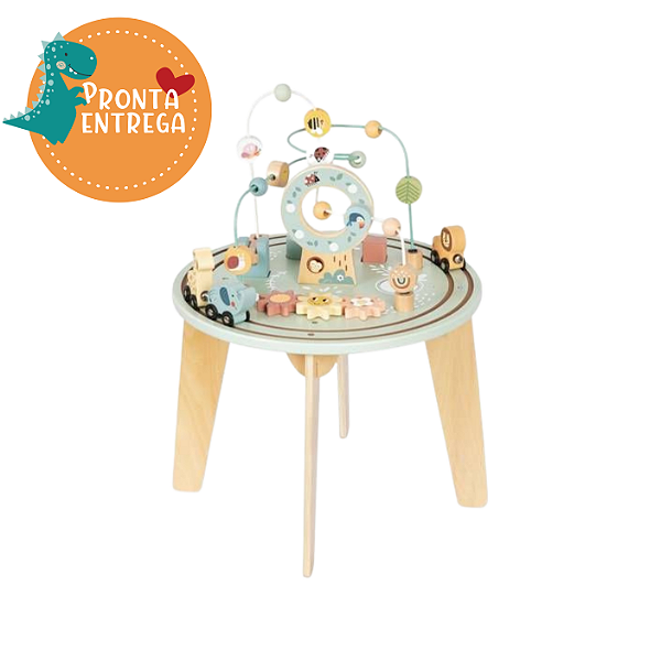 Brinquedo de Madeira - MESA DE ATIVIDADES GRANDE - FLORESTA - TOOKY TOY