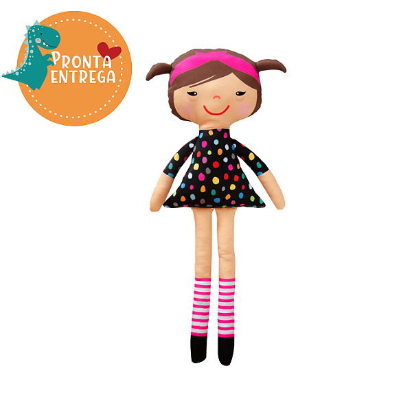 Boneca de Pano Inclusiva JÚLIA | SÍNDROME DE DOWN - GG