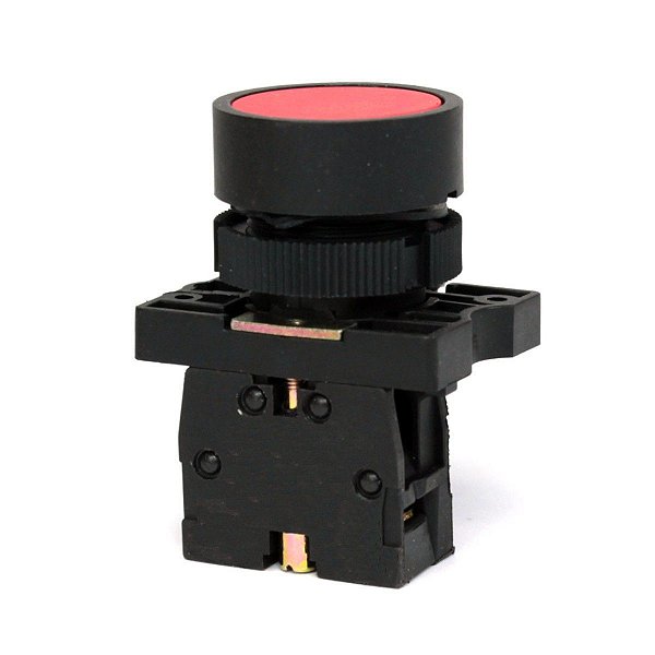 Botão Pulsador Vermelho 1NA 1A
