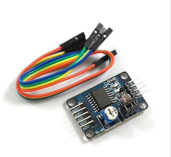Expansor Conversor AD / DA PCF8591 com Sensor de Luz e Temperatura