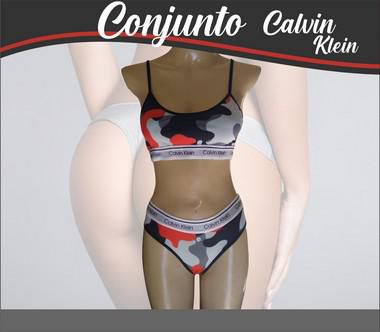 Conjunto Calvin Klein Camuflado Colorido