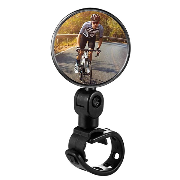 Espelho Retrovisor Bicicleta Bike Convexo 360º Giratório P/ Guidão Ampla Visão e Maior Segurança no Pedal