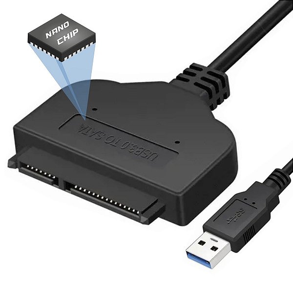 Adaptador Case Sata 5Gbps USB 3.0 Para HD SSD Externo 2.5 - Chroma Tech
