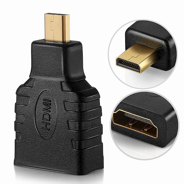 Adaptador Para Câmera DLSR Micro HDMI Para HDMI