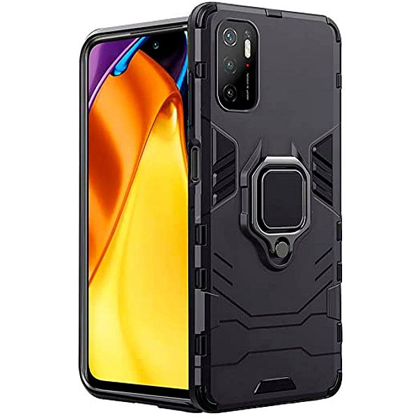 Capa para Poco M3 Pro 5G - Protetora Resistente Anti Impacto Queda Armor Militar