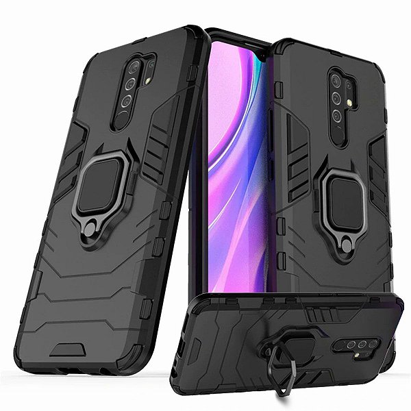 Capa para Redmi 9 - Protetora Resistente Anti Impacto Queda Armor Militar