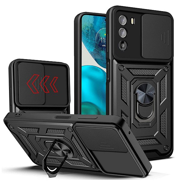 Capa Capinha Case para Motorola Moto G62 - Protetora Resistente Anti Impacto Queda Armadura Militar