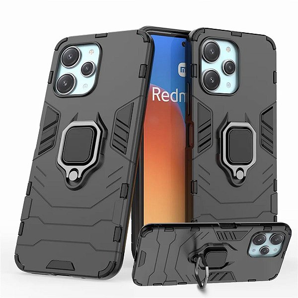 Capa Capinha Case para Redmi 12 - Protetora Resistente Militar Anti Impacto Queda Armadura