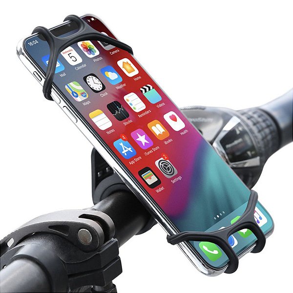 Suporte de celular p/ guidão de bike bicicleta moto motoboy entregador carrinho de bebê