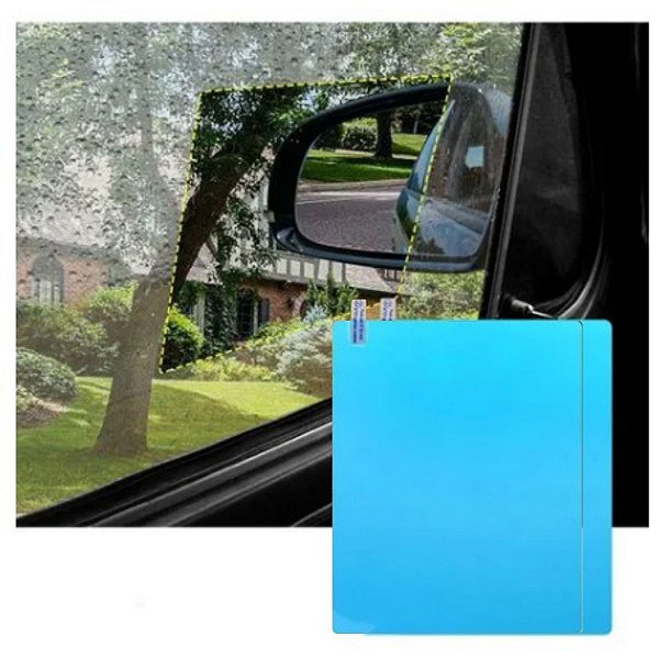 Película P/ Janela Carro Anti Embassante Chuva Reflexo 20x20cm
