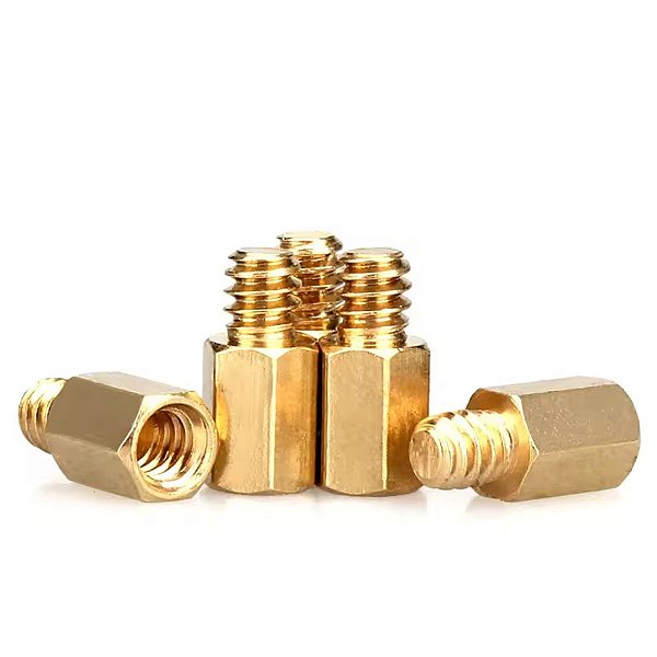 12x Espaçador Suporte Placa Mãe Stand Off Cobre Parafuso Gabinete PC M3x6mm