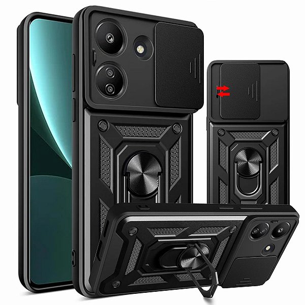 Capa Capinha Case Compatível com Realme 12X - Protetora Militar Resistente Anti Impacto Queda Armadura Defender
