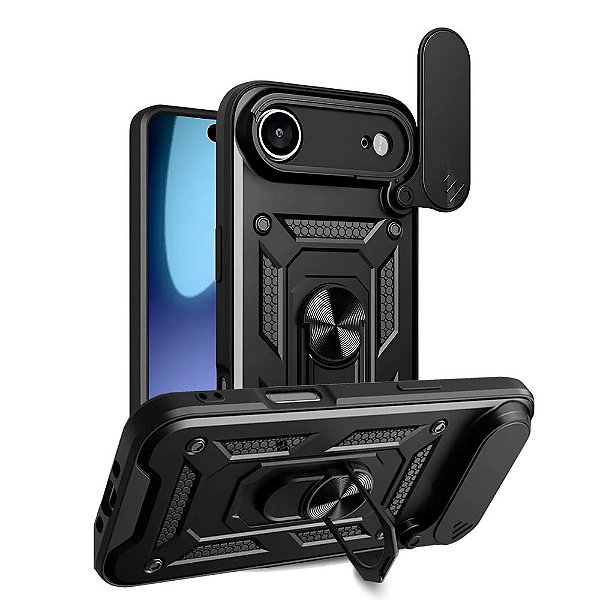 Capa Capinha Case Compatível com iPhone 17 Air - Protetora Militar Resistente Anti Impacto Queda Armadura Defender