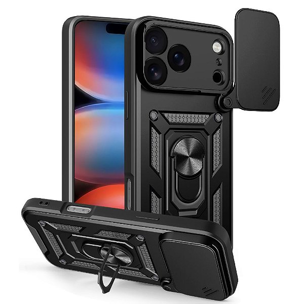 Capa Capinha Case Compatível com iPhone 17 Pro Max - Protetora Militar Resistente Anti Impacto Queda Armadura Defender