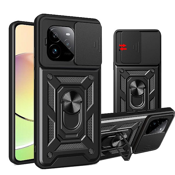 Capa Capinha Case Compatível com Realme GT7 - Protetora Militar Resistente Anti Impacto Queda Armadura Defender