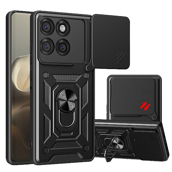 Capa Capinha Case Compatível com Motorola Moto Edge 60 Pro - Protetora Militar Anti Impacto Queda Armadura Defender