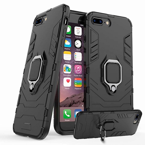 Capa Capinha Case para iPhone 8 Plus - Protetora Militar Resistente Anti Impacto Queda Armadura Reforçada Durável