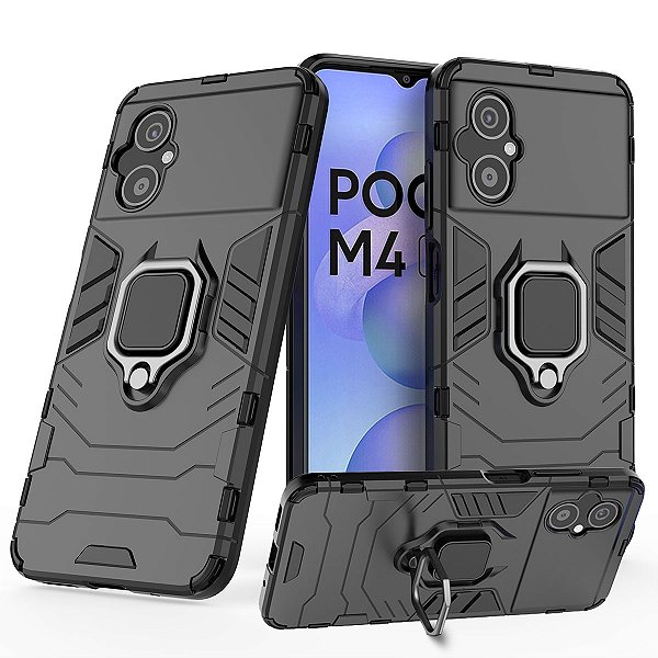 Capa Capinha Case para Poco M4 5G - Protetora Militar Resistente Anti Impacto Queda Armadura Reforçada Durável