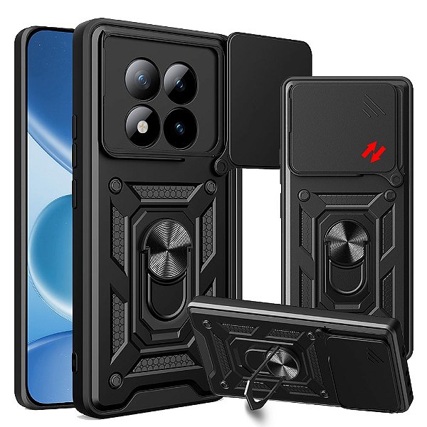 Capa Capinha Case para Redmi Note 15 Pro + Plus - Protetora Militar Resistente Anti Impacto Queda Armadura