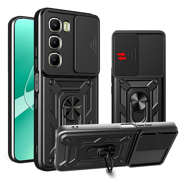 Capa Capinha Case para Infinix Hot 60 5G - Protetora Militar Resistente Anti Impacto Queda Armadura