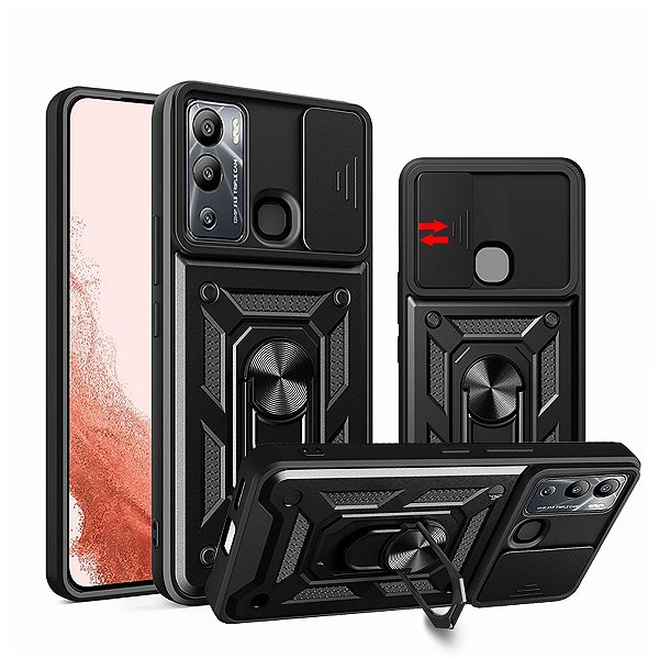 Capa Capinha Case para Infinix Hot 12i - Protetora Militar Resistente Anti Impacto Queda Armadura