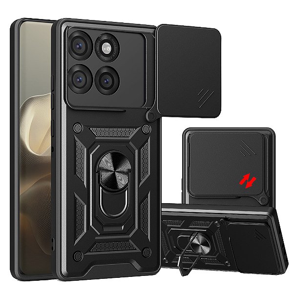 Capa Militar P/ Motorola Moto Edge 60 - Capinha Case Protetora Anti Impacto Queda Armadura Resistente